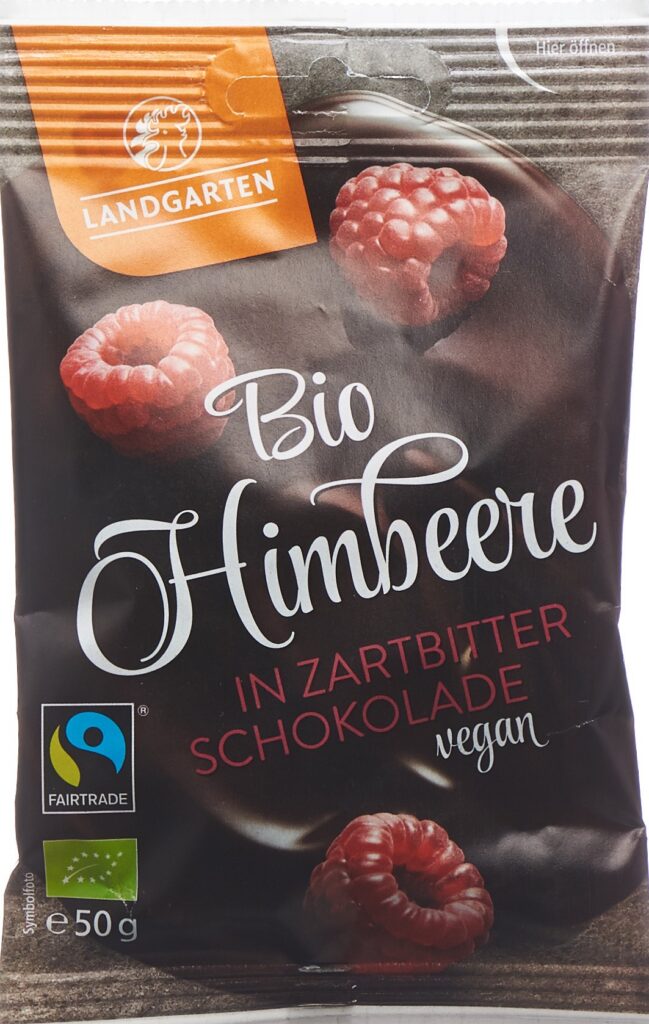 LANDGARTEN framboises choco noir bio Fairtr 50 g