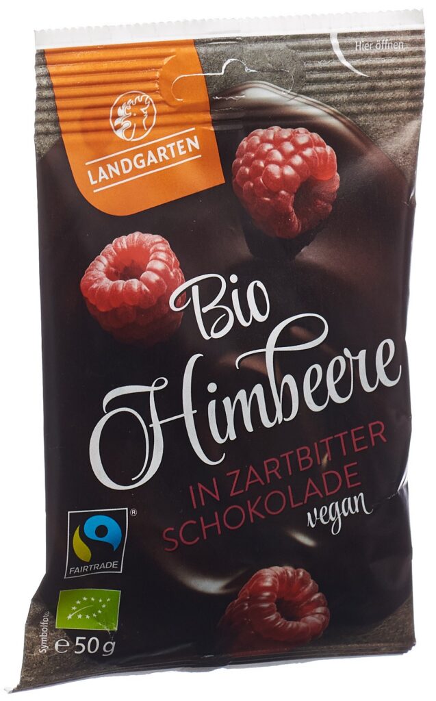 LANDGARTEN framboises choco noir bio Fairtr 50 g