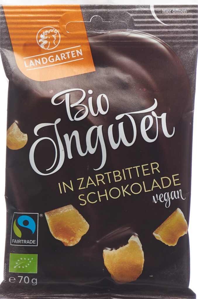 LANDGARTEN gingembre choco noir bio Fairtr 70 g