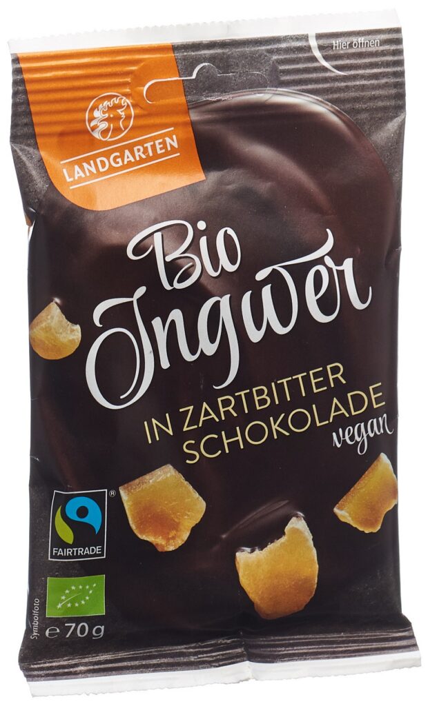 LANDGARTEN gingembre choco noir bio Fairtr 70 g