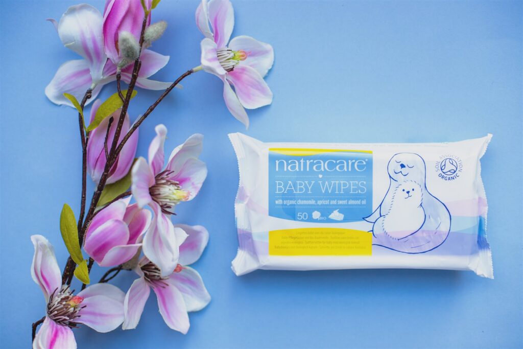 NATRACARE lingettes en coton bio bébé 50 pce