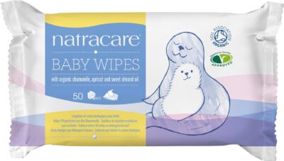 NATRACARE lingettes en coton bio bébé 50 pce