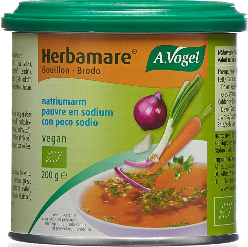 VOGEL Herbamare bouillon pauvre sel bio bte 200 g