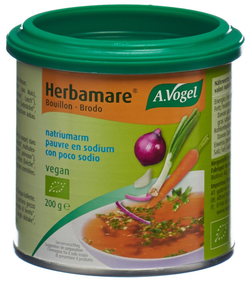 VOGEL Herbamare bouillon pauvre sel bio bte 200 g