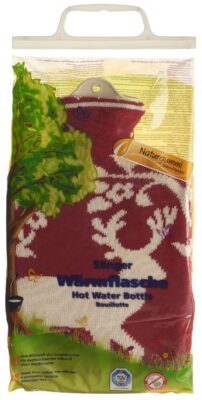 SÄNGER bouillotte 2l housse tricot rouge cerf