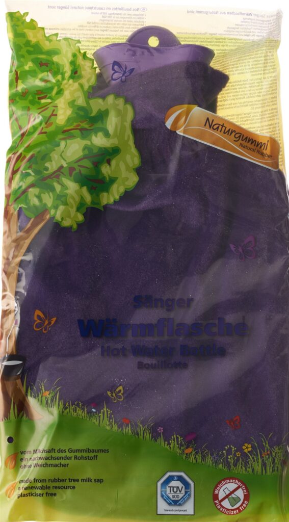 SÄNGER bouillotte 2l housse velours lilas