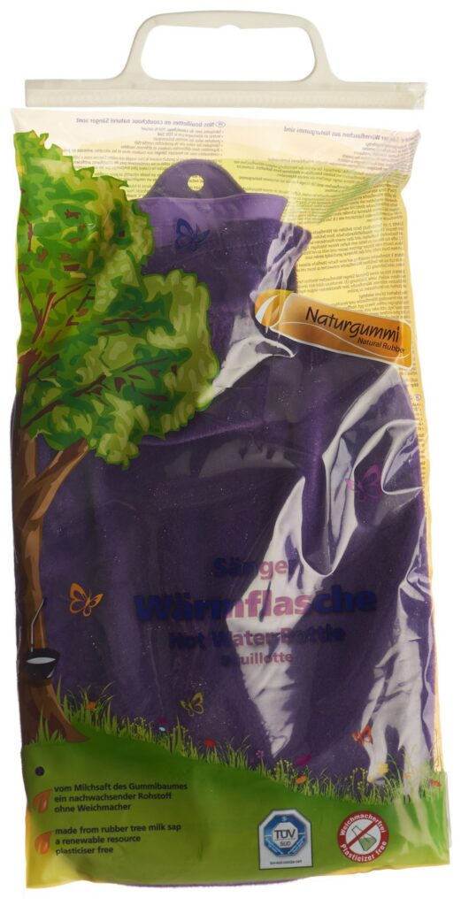 SÄNGER bouillotte 2l housse velours lilas
