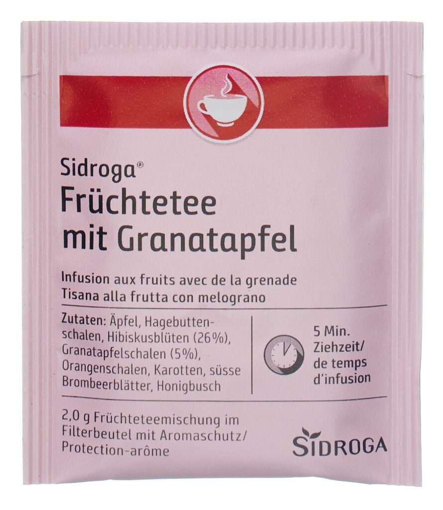 SIDROGA infusion aux fruits av grenade 20 sach 2 g