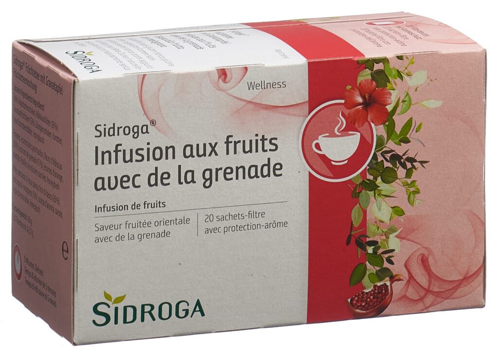 SIDROGA infusion aux fruits av grenade 20 sach 2 g