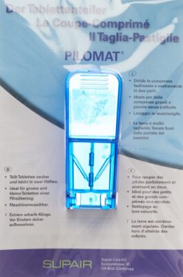 PILOMAT coupe-comprimés bleu