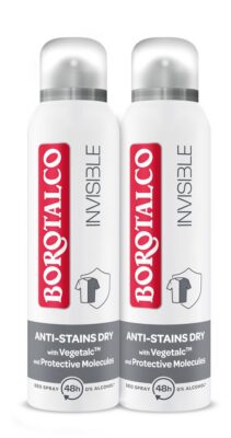 BOROTALCO Deo Invisible spray 2 x 150 ml