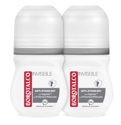 BOROTALCO Deo Invisible roll-on 2 x 50 ml