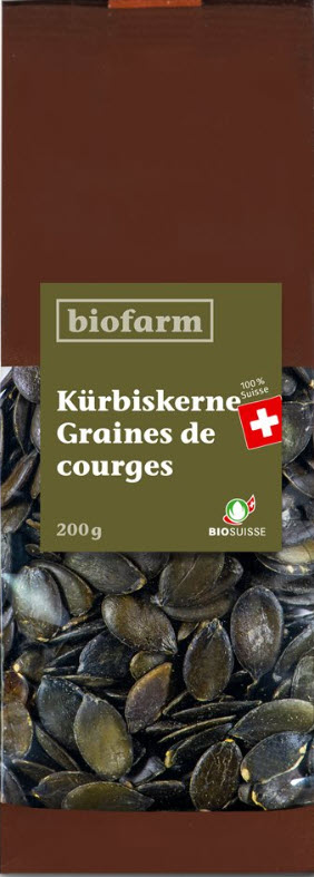 BIOFARM graines de courge bourgeon CH sach 200 g