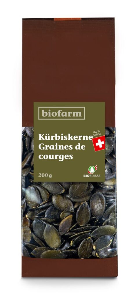 BIOFARM graines de courge bourgeon CH sach 200 g