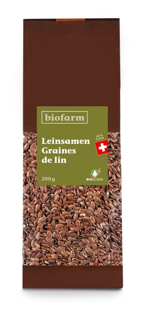 BIOFARM graines de lin bourgeon CH sach 200 g
