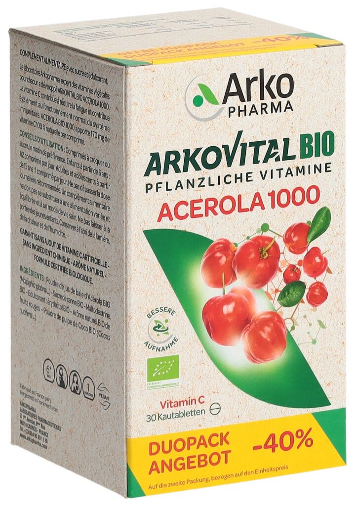 ARKOVITAL Acero Arko cpr 1000 mg bio d 2 x 30 pce