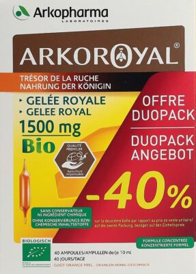 ARKOROYAL gelée royale 1500 mg bio duo 2 x 20 pce