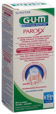 GUM Paroex bain bouche 0.12 % chlorhexidine 300 ml