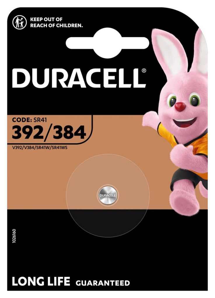DURACELL pile 392/384/SR41/AG3 1.55 B1