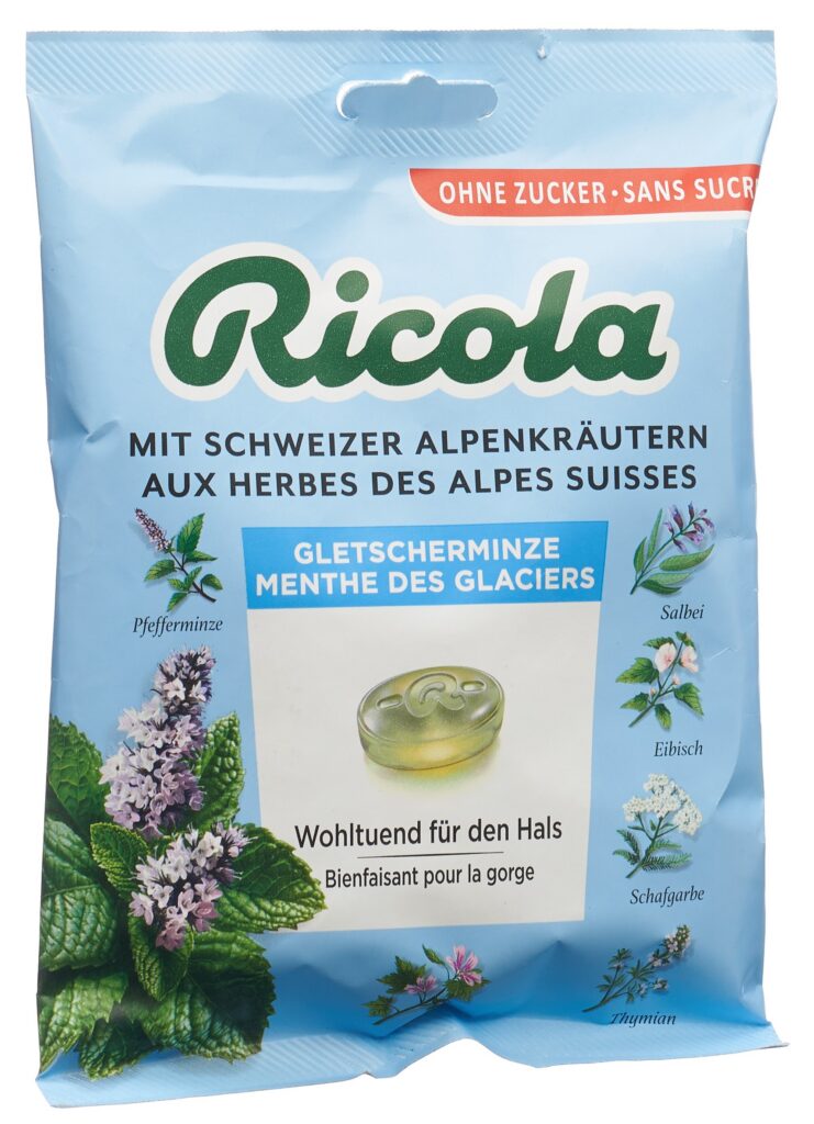 RICOLA bonbons menthe des glaciers ss as 125 g
