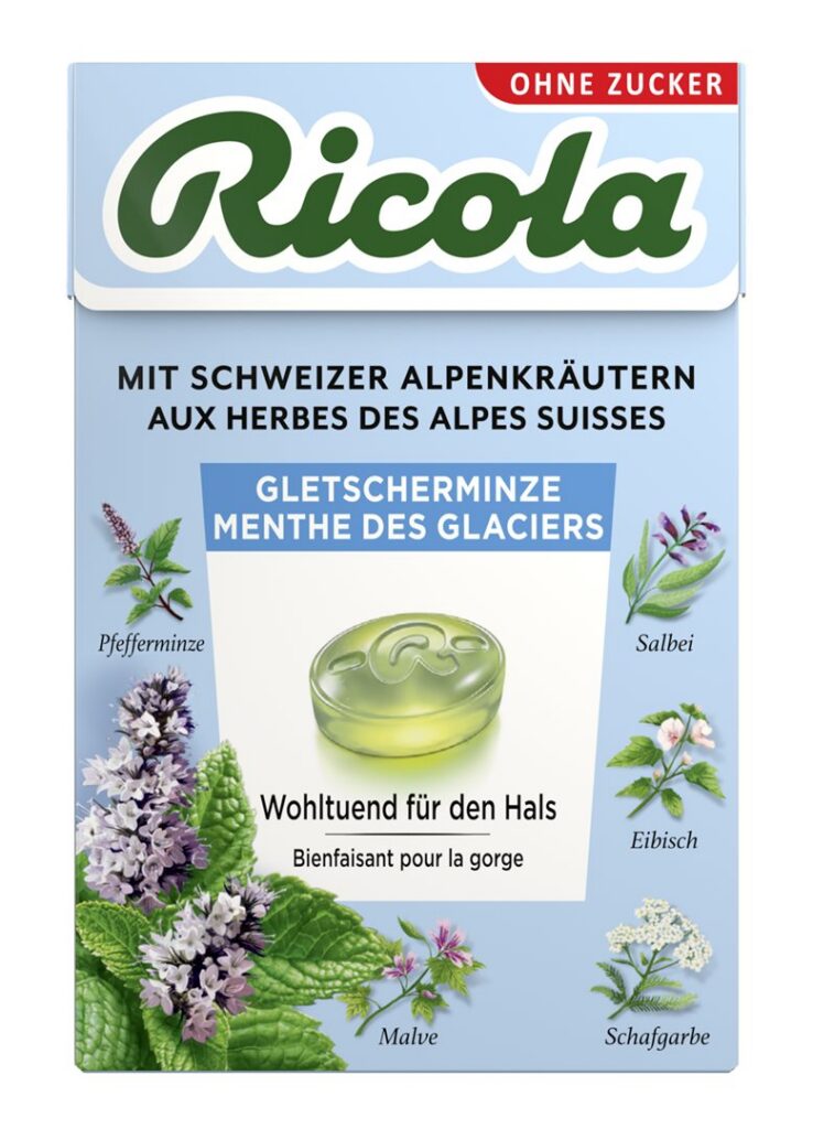 RICOLA bonbons menthe des glaciers ss as 50 g