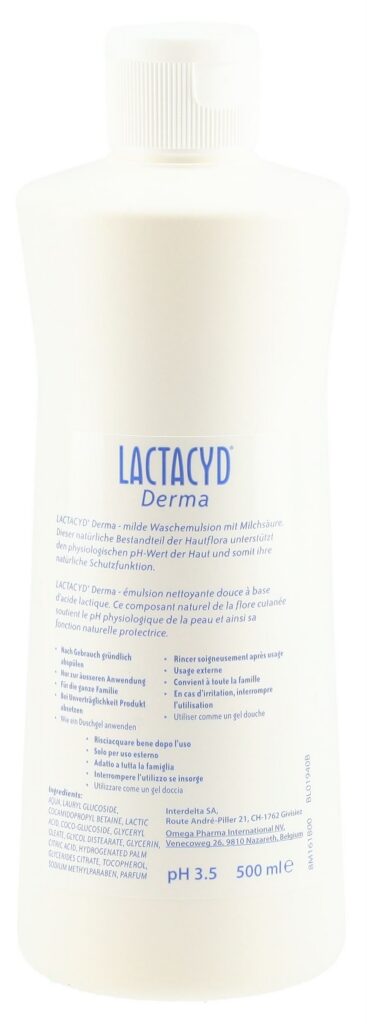 LACTACYD derma émul nettoyante douce 500 ml