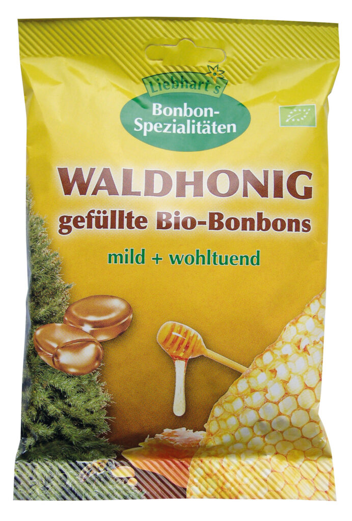LIEBHARTS bonbons au miel de forêt bio 100 g