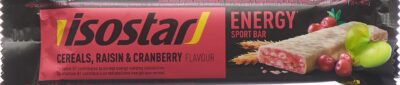 ISOSTAR Energy barre cranberry 40 g