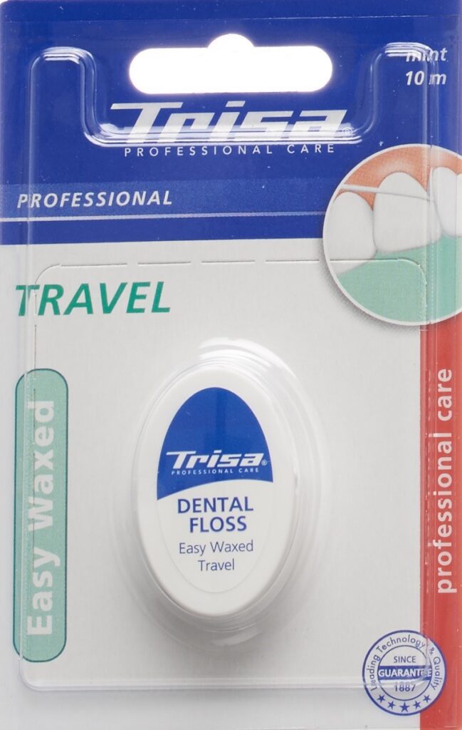TRISA Easy Waxed Travel 10m mint Xylitol
