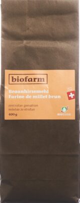 BIOFARM farine millet brun CH bourgeon sach 400 g