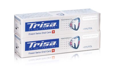 TRISA dentifrice Pure White Swi Her DUO 2 x 75 ml