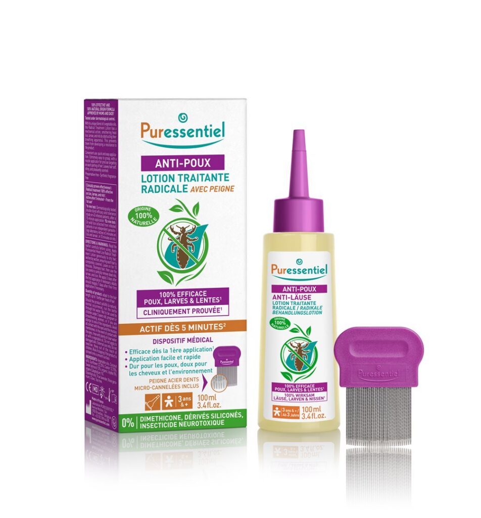PURESSENTIEL lotion avec peigne anti-poux 100 ml