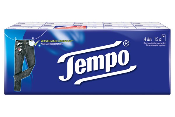 TEMPO mouchoirs Classic 15 x 10 pce