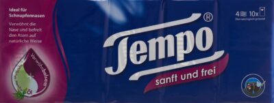 TEMPO mouchoirs Sanft&Frei 10 x 9 pce