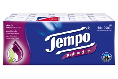 TEMPO mouchoirs Sanft&Frei 20 x 9 pce