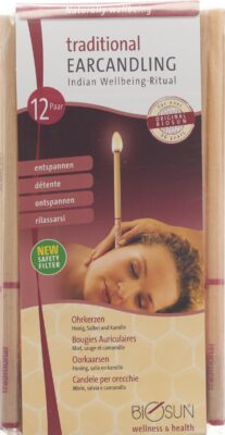 BIOSUN traditional bougie auriculaire 12 paire