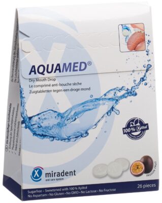 MIRADENT AQUAMED pastil sucer anti-bouche sèc 60 g