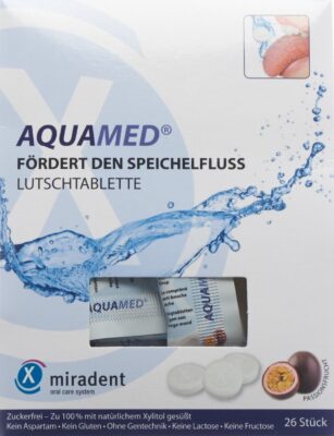 MIRADENT AQUAMED pastil sucer anti-bouche sèc 60 g