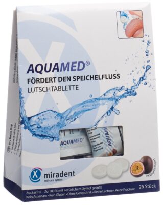MIRADENT AQUAMED pastil sucer anti-bouche sèc 60 g