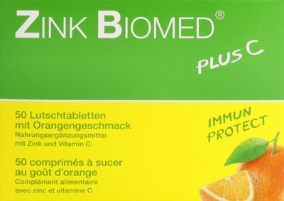 ZINK BIOMED plus C cpr sucer orange 50 pce