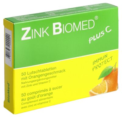 ZINK BIOMED plus C cpr sucer orange 50 pce