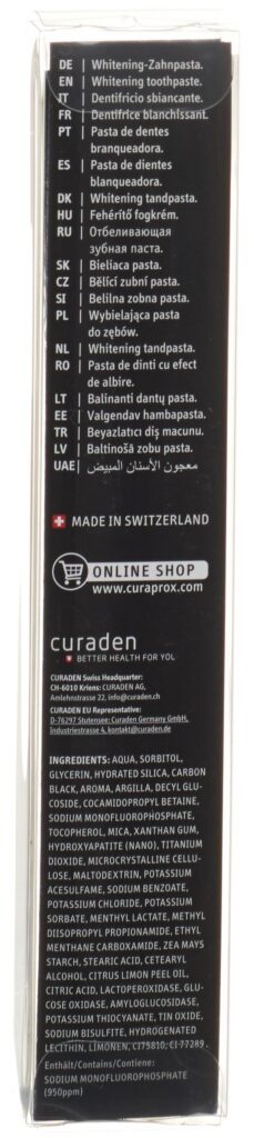 CURAPROX Black is white dentifrice tb 90 ml