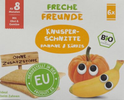 FRECHE FREUNDE pain croustillan banane&courge 84 g