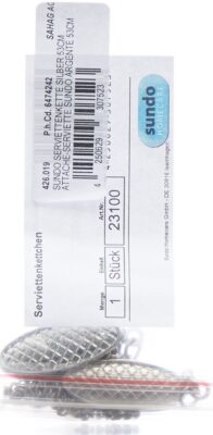 SUNDO attache-serviette 53cm argenté avec clips