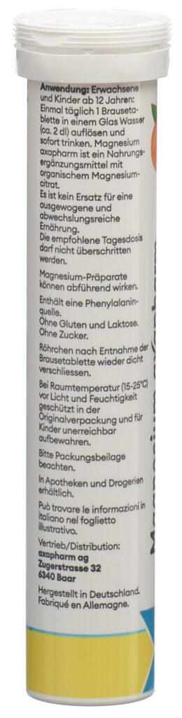 MAGNESIUM AXAPHARM cpr eff 375 mg 24 pce