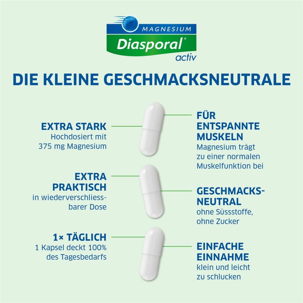 MAGNESIUM DIASPORAL Activ caps 50 pce