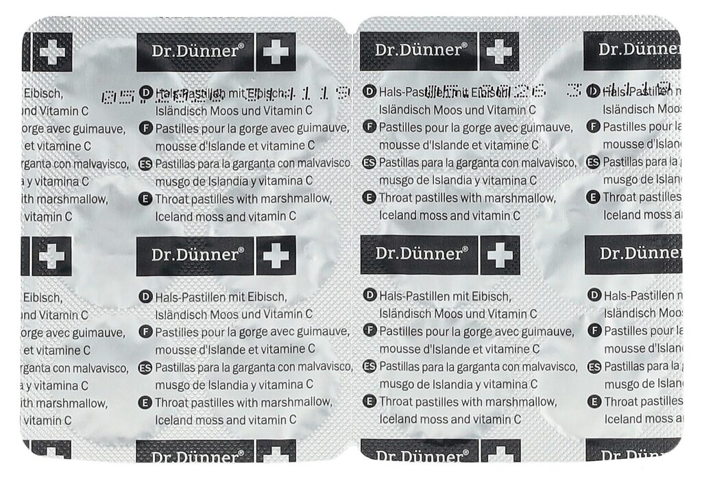 DÜNNER pastilles pour la gorge av guimauve 24 pce
