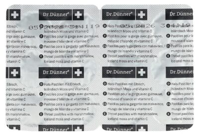 DÜNNER pastilles pour la gorge av guimauve 24 pce