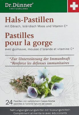 DÜNNER pastilles pour la gorge av guimauve 24 pce