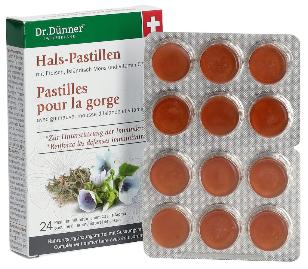 DÜNNER pastilles pour la gorge av guimauve 24 pce